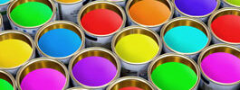 pots de peinture